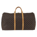 Louis Vuitton Keepall Bag Monogram Canvas Brown Canvas Travel Bag