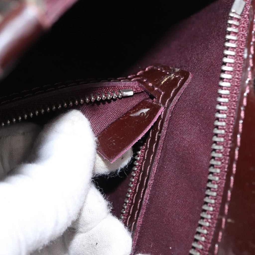 Louis Vuitton Brea Handbag Electric Epi Leather Purple Leather Handbag