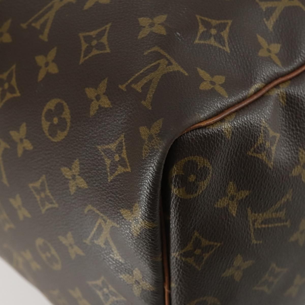 Louis Vuitton Keepall Bag Monogram Canvas Brown Canvas Travel Bag