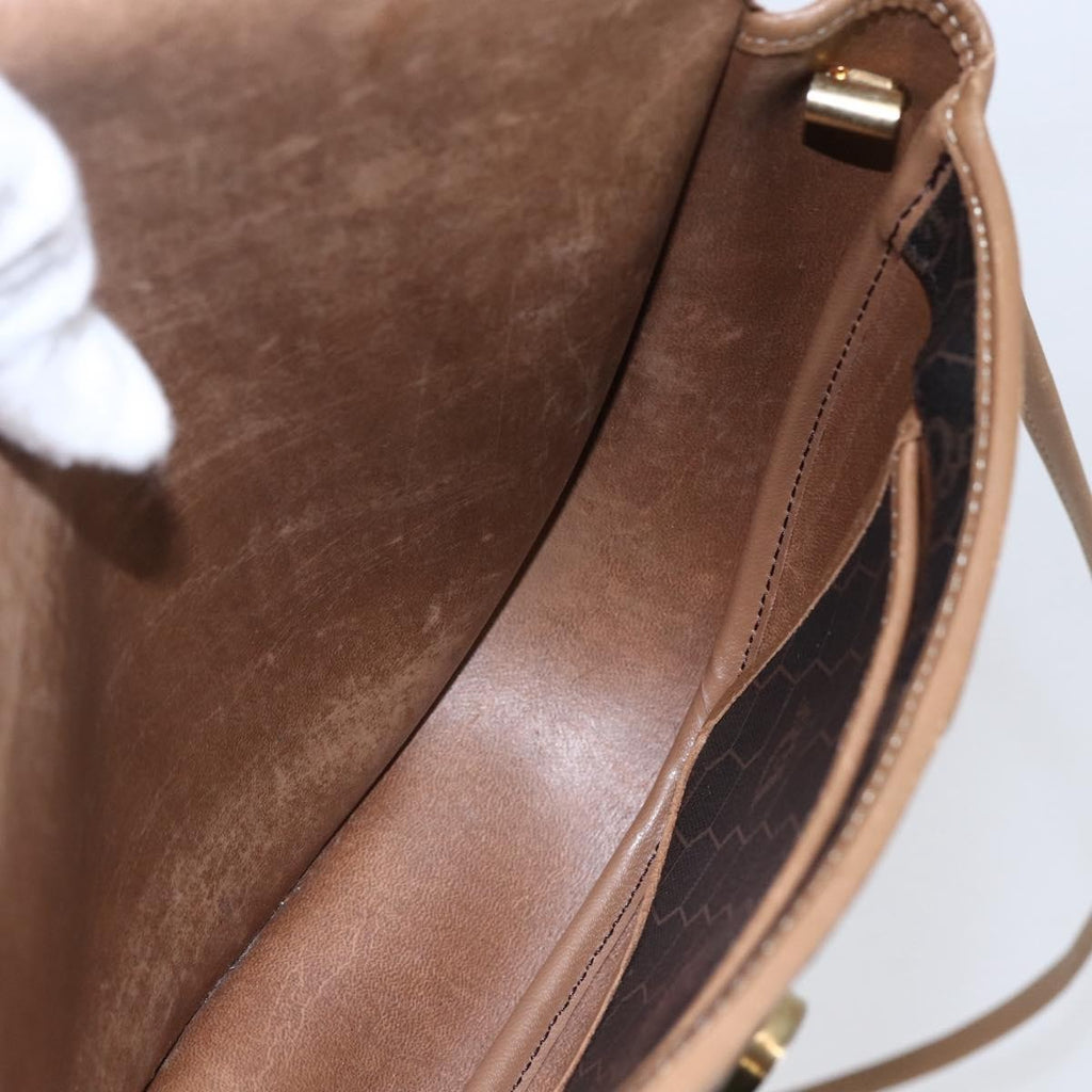 Christian Dior Vintage Honeycomb Flap Crossbody Bag Canvas And Leather Black Canvas Shoulder Bag Bag (Pre-Owned)
