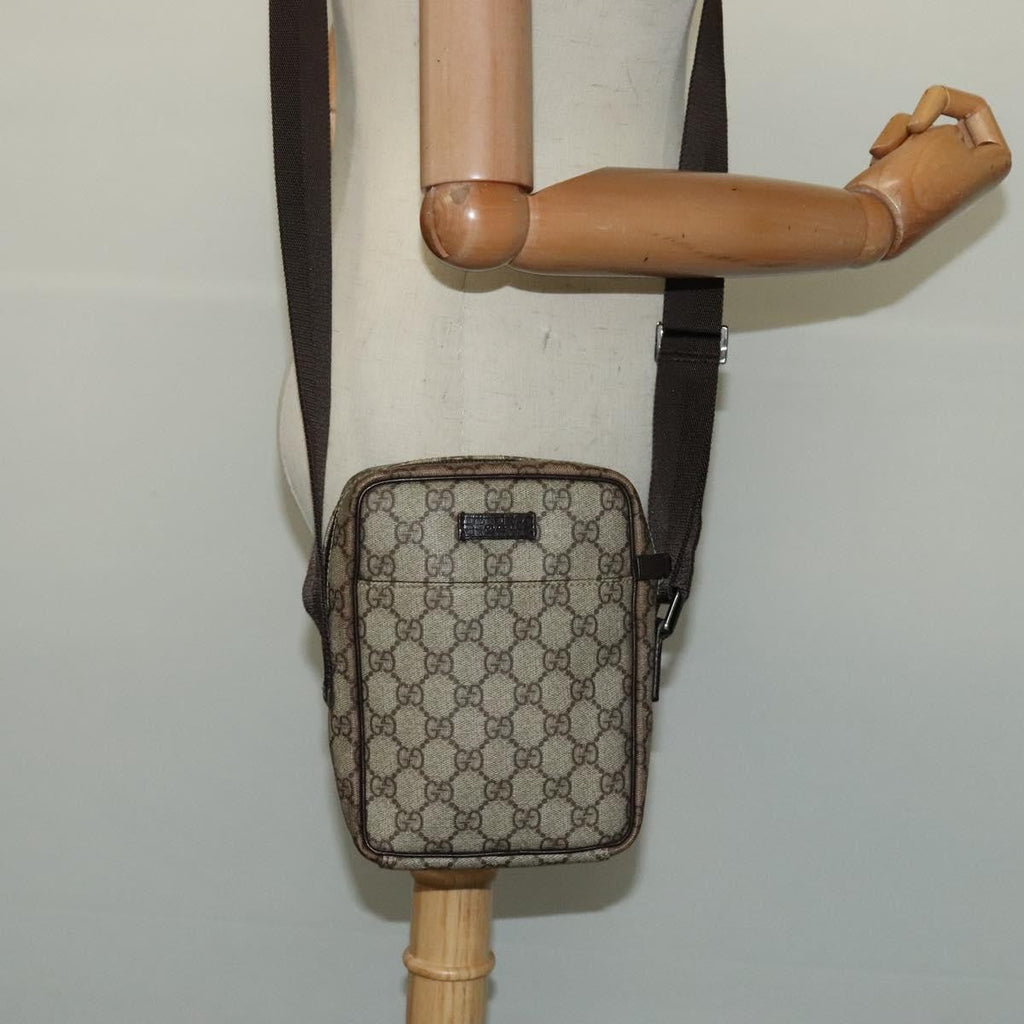 Gucci Gg Supreme Shoulder Bag Canvas Beige Canvas Shoulder Bag Bag (Pre-Owned)