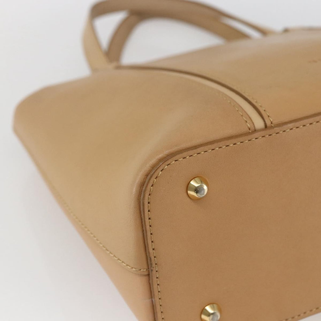 Burberry Vintage Handbag Leather Beige Leather Handbag
