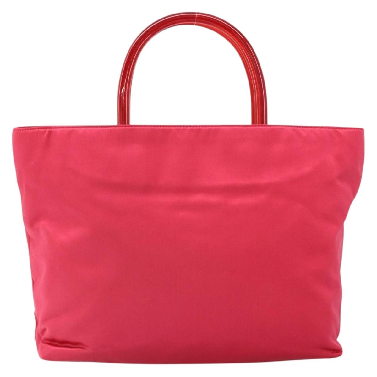 Prada Vintage Handbag Satin Red Satin Handbag