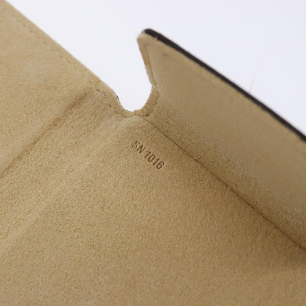 Louis Vuitton Case Jewelry Box Canvas Brown Canvas Wallets Accessory