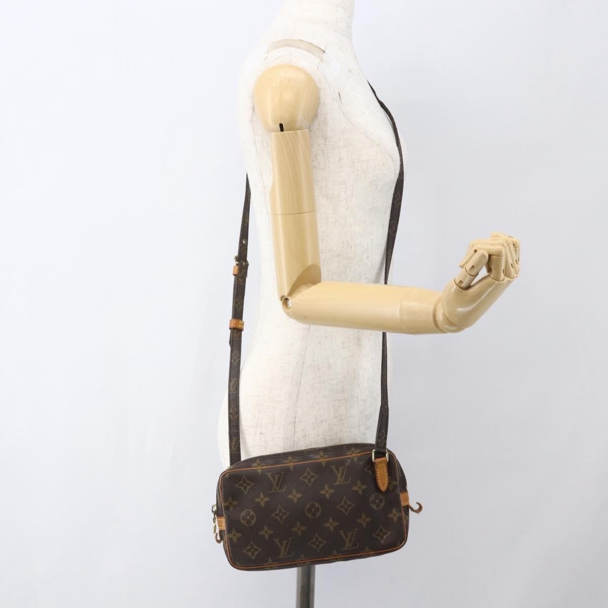Louis Vuitton Pochette Marly Bandouliere Bag Monogram Canvas Brown Canvas Clutche & Pouche Bag