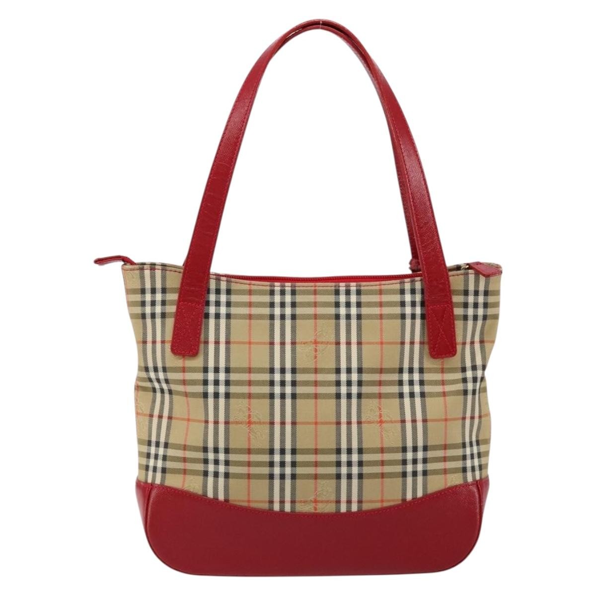 Burberry Nova Check Handbag Nova Check Canvas Beige Canvas Handbag