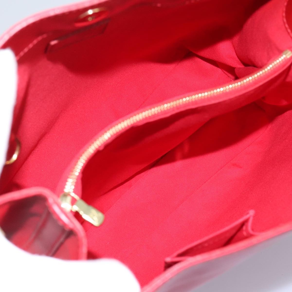 Louis Vuitton Mandara Handbag Epi Leather Red Leather Shoulder Bag