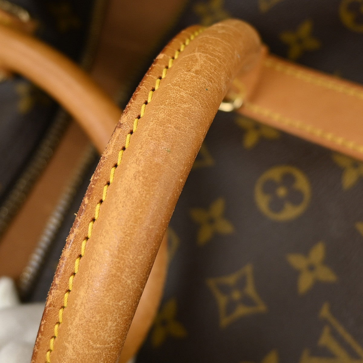Louis Vuitton Keepall Bag Monogram Canvas Brown Canvas Travel Bag