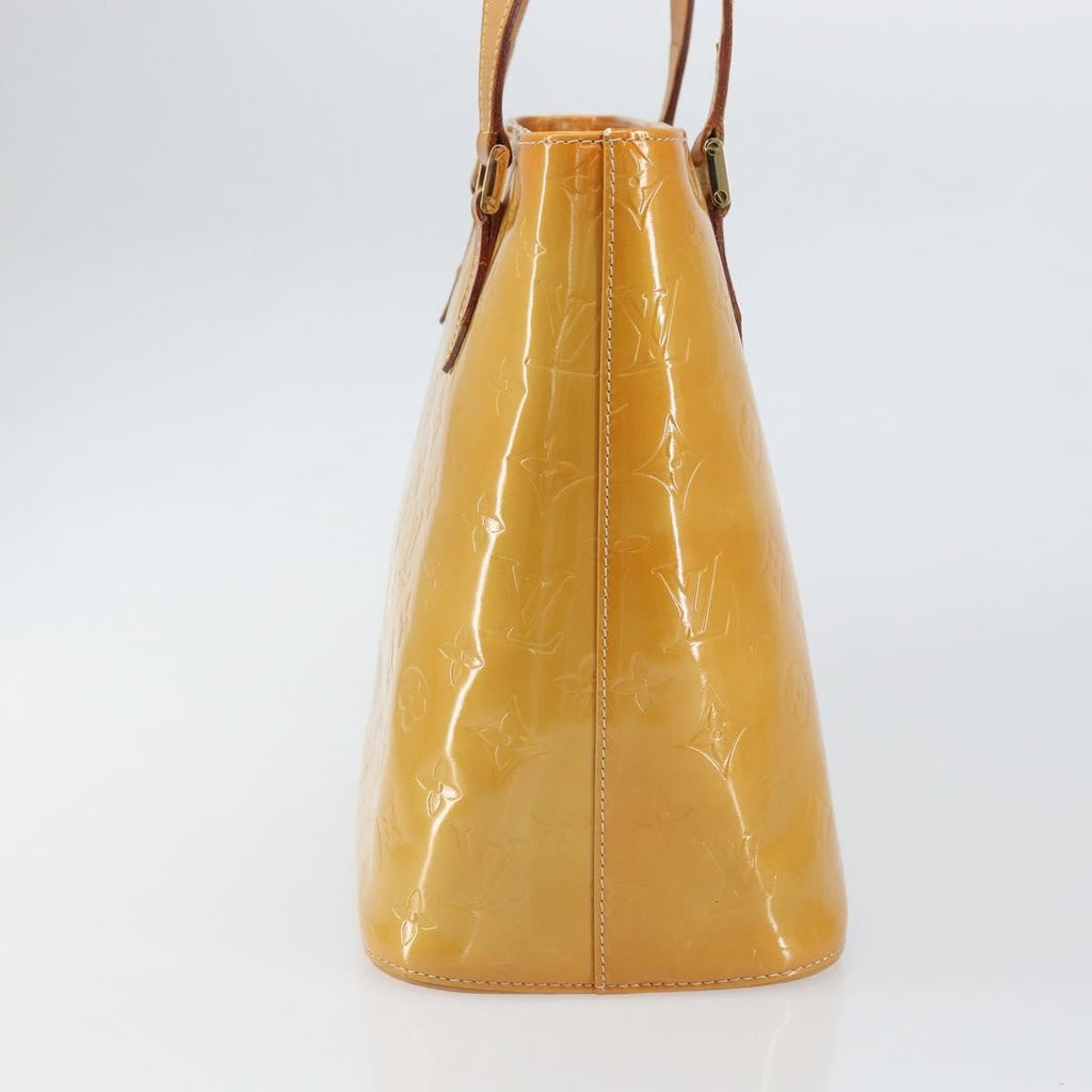 Louis Vuitton Houston Handbag Monogram Vernis Beige Patent_Leather Handbag
