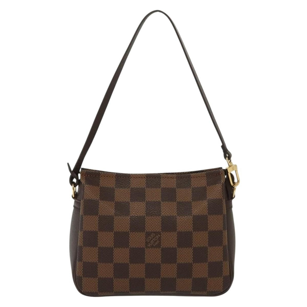 Louis Vuitton Trousse Make Up Bag Damier Canvas Brown Canvas Shoulder Bag