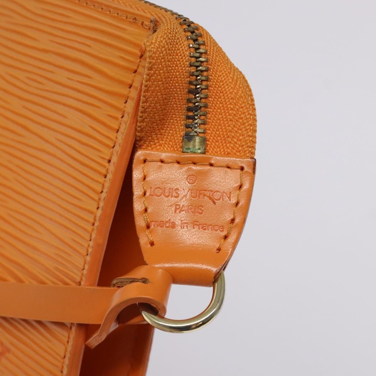 Louis Vuitton Pochette Accessoires Epi Leather Orange Leather Clutche & Pouche Bag
