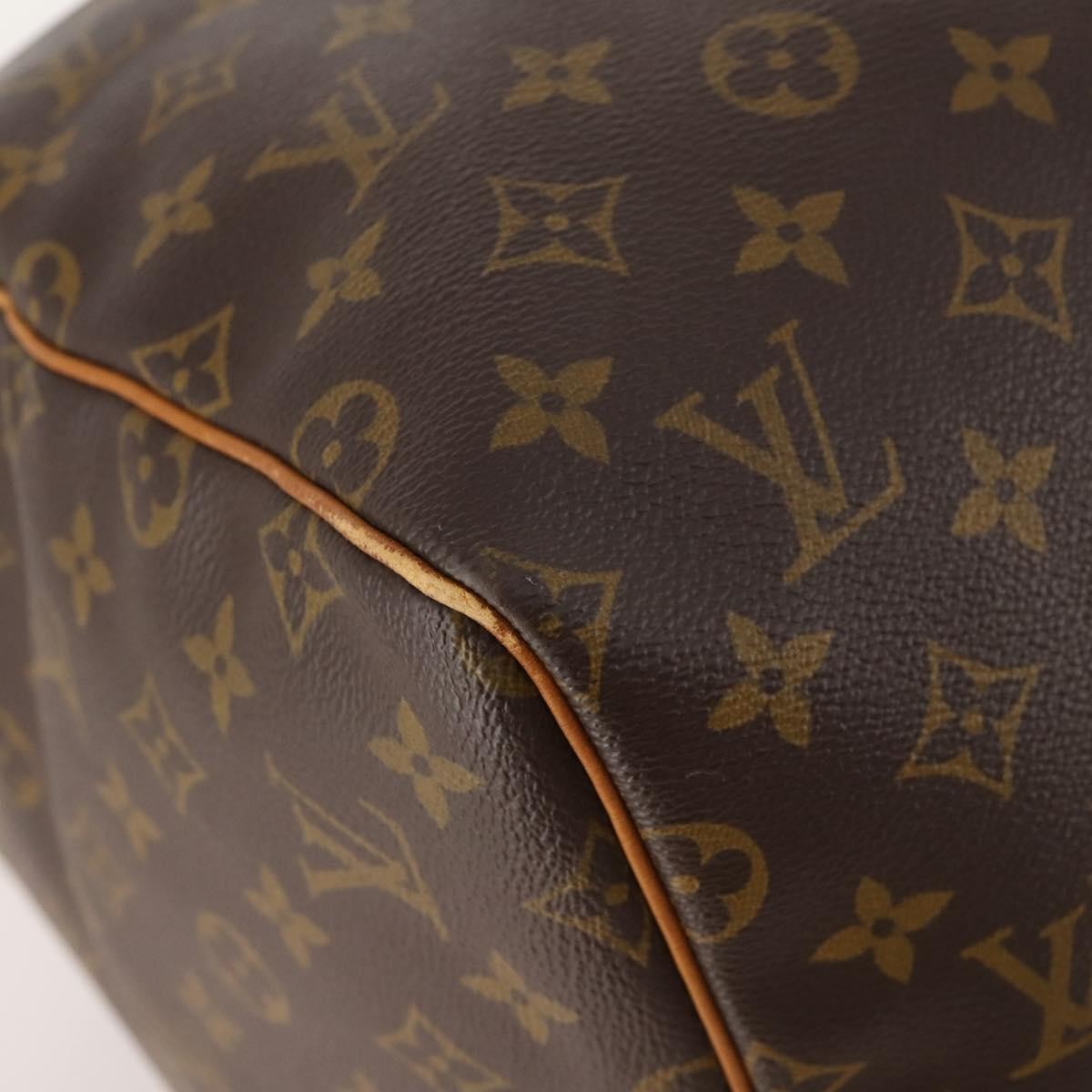 Louis Vuitton Keepall Bag Monogram Canvas Brown Canvas Travel Bag