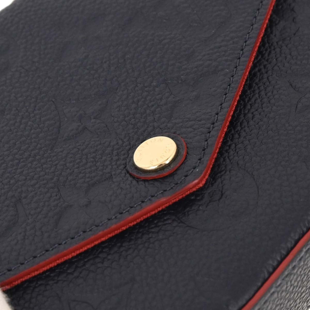 Louis Vuitton Felicie Pochette Monogram Empreinte Leather Navy Leather Clutche & Pouche Bag