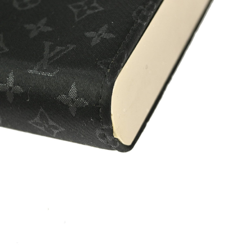 Louis Vuitton Saint Ange Handbag Monogram Satin Black Satin Handbag