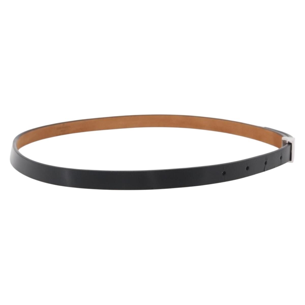 Louis Vuitton Carre Belt Leather Black Leather Belts Accessory