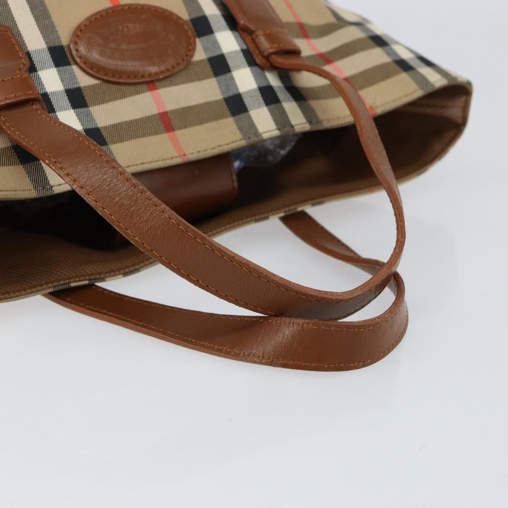 Burberry Vintage Tote Vintage Check Coated Canvas Beige Canvas Tote Bag