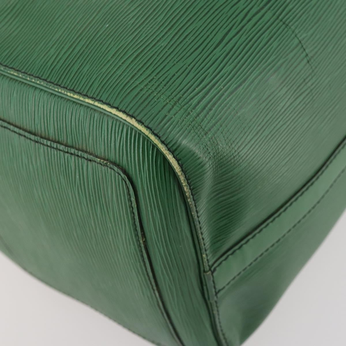 Louis Vuitton Keepall Bag Epi Leather Green Leather Travel Bag