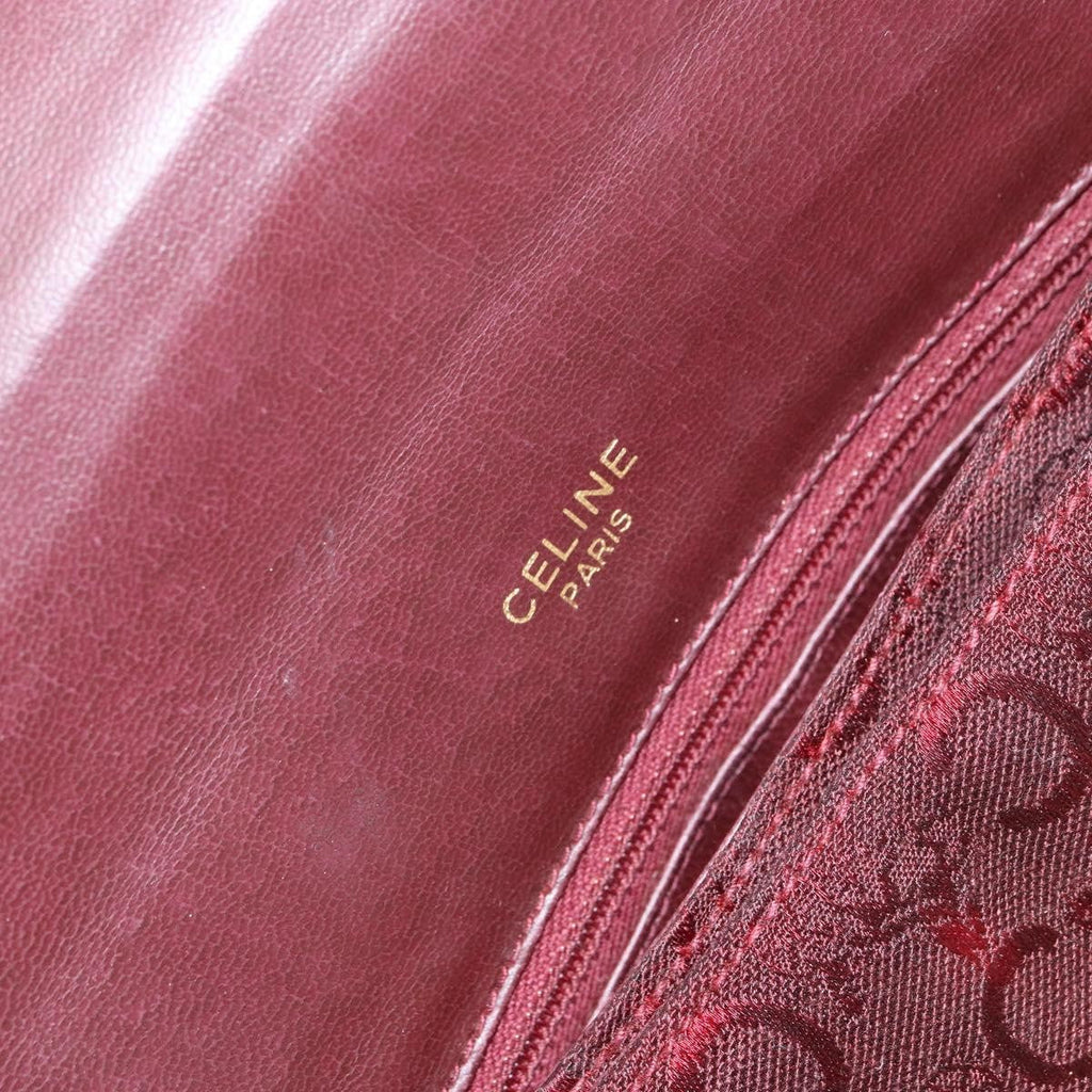Celine C Sulky Shoulder Bag Canvas Red Canvas Shoulder Bag Bag