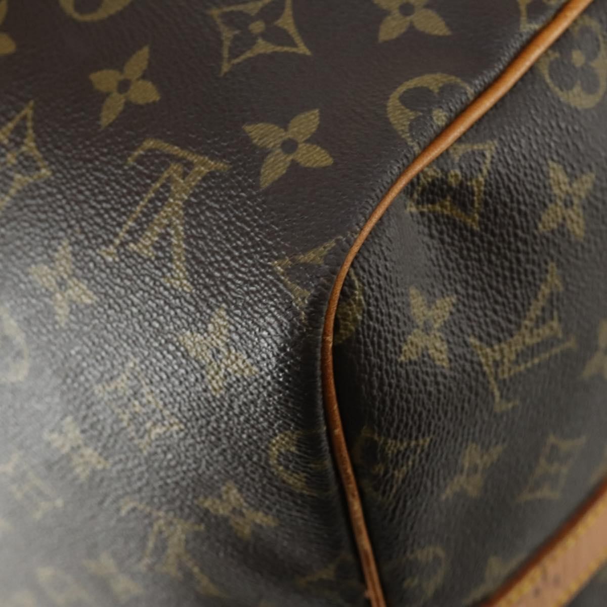 Louis Vuitton Keepall Bandouliere Bag Monogram Canvas Brown Canvas Travel Bag
