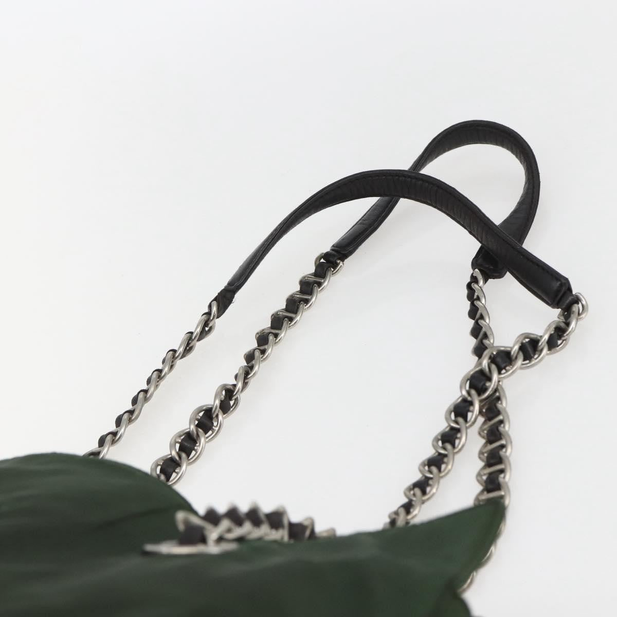 Prada Re-Edition 1995 Chain Tote Quilted Re-Nylon Khaki Nylon Shoulder Bag Bag