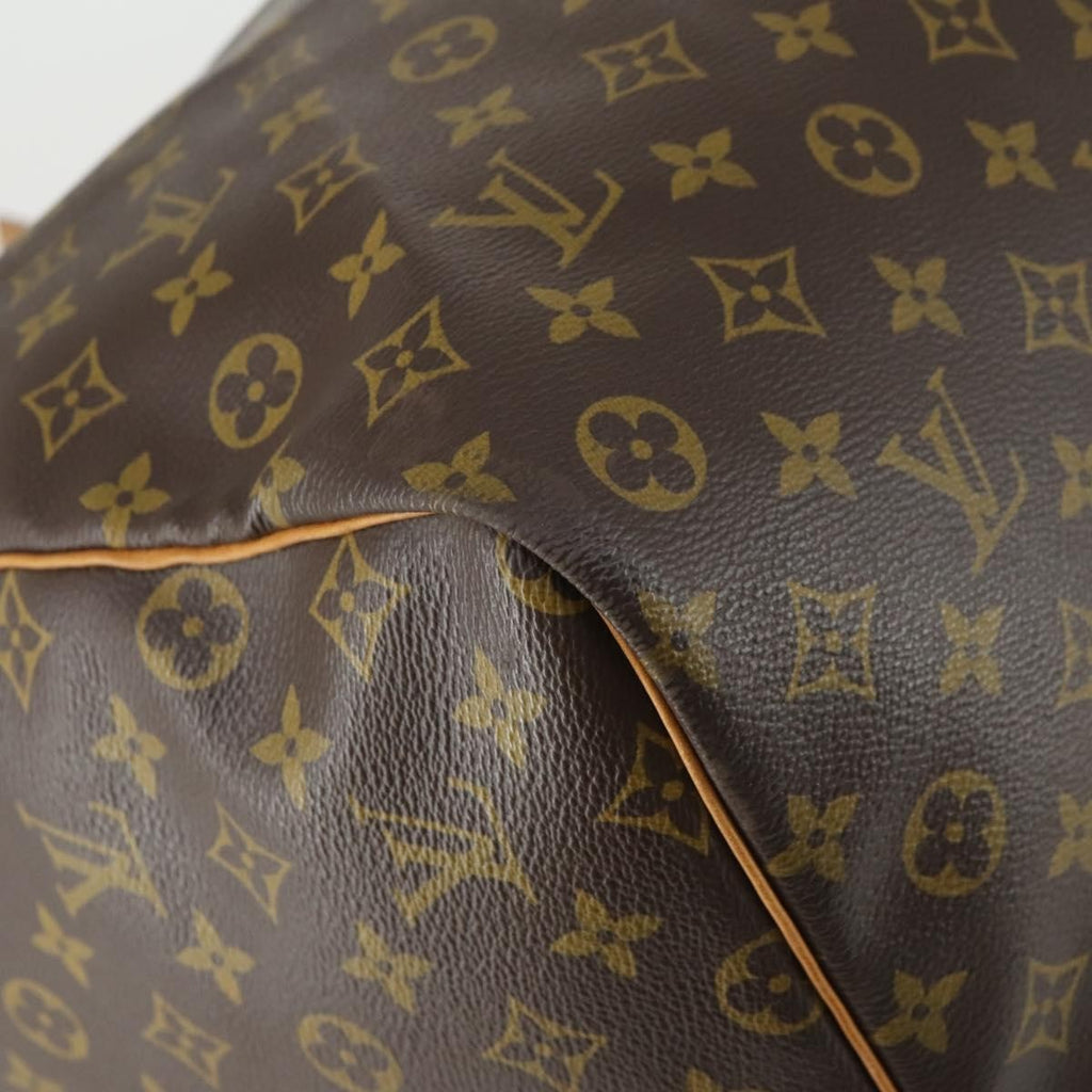 Louis Vuitton Keepall Bag Monogram Canvas Brown Canvas Travel Bag