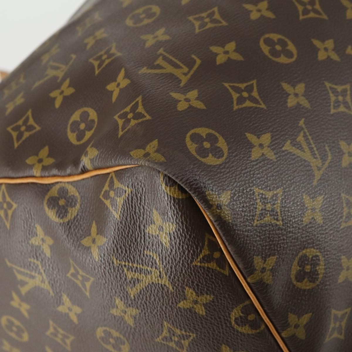 Louis Vuitton Keepall Bag Monogram Canvas Brown Canvas Travel Bag