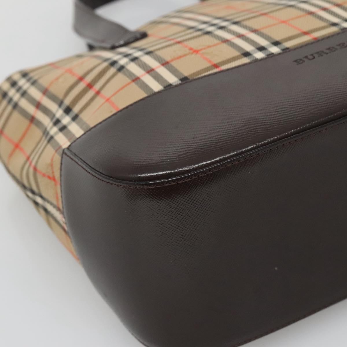 Burberry Nova Check Handbag Nova Check Canvas And Leather Beige Canvas Handbag