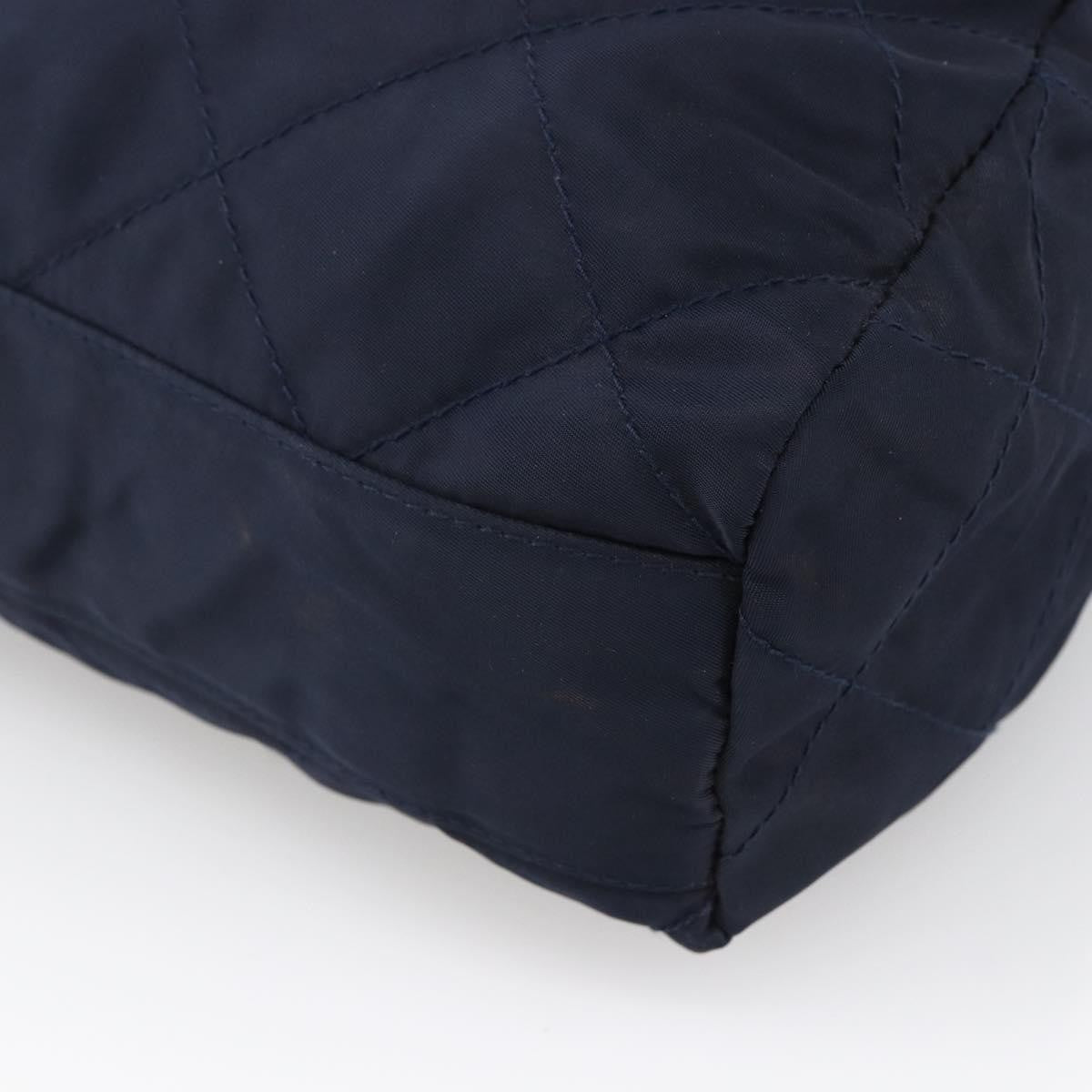 Prada Re-Edition 1995 Chain Tote Quilted Re-Nylon Navy Nylon Shoulder Bag Bag