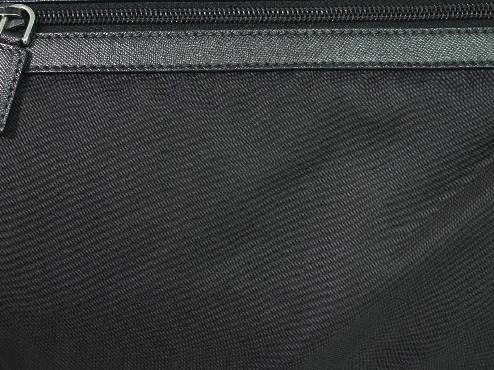 Prada Flat Messenger Bag Tessuto Black Nylon Shoulder Bag Bag
