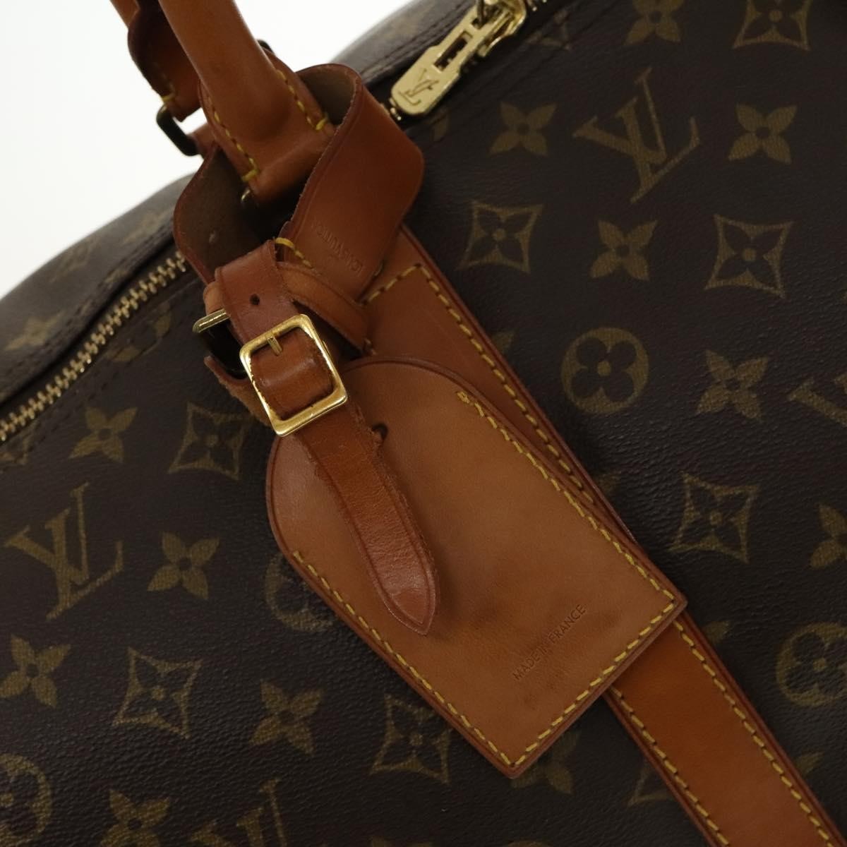 Louis Vuitton Keepall Bag Monogram Canvas Brown Canvas Travel Bag