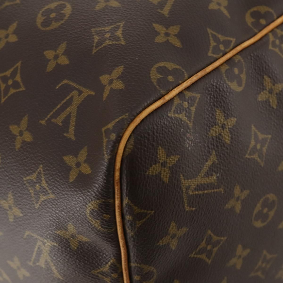 Louis Vuitton Keepall Bag Monogram Canvas Brown Canvas Travel Bag