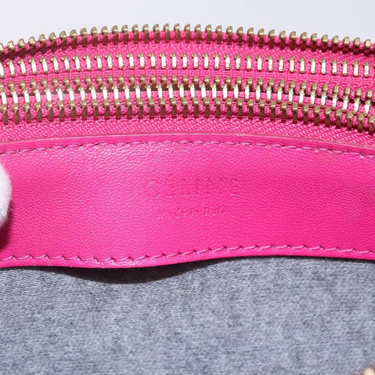 Celine Trio Crossbody Bag Leather Pink Leather Shoulder Bag Bag