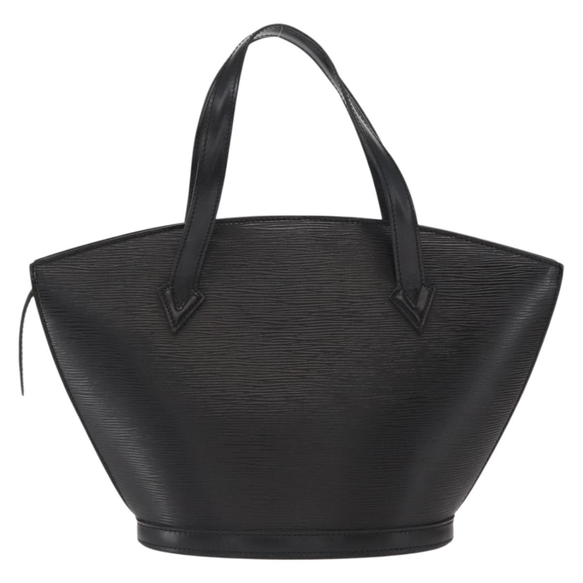 Louis Vuitton Saint Jacques Handbag Epi Leather Black Leather Handbag