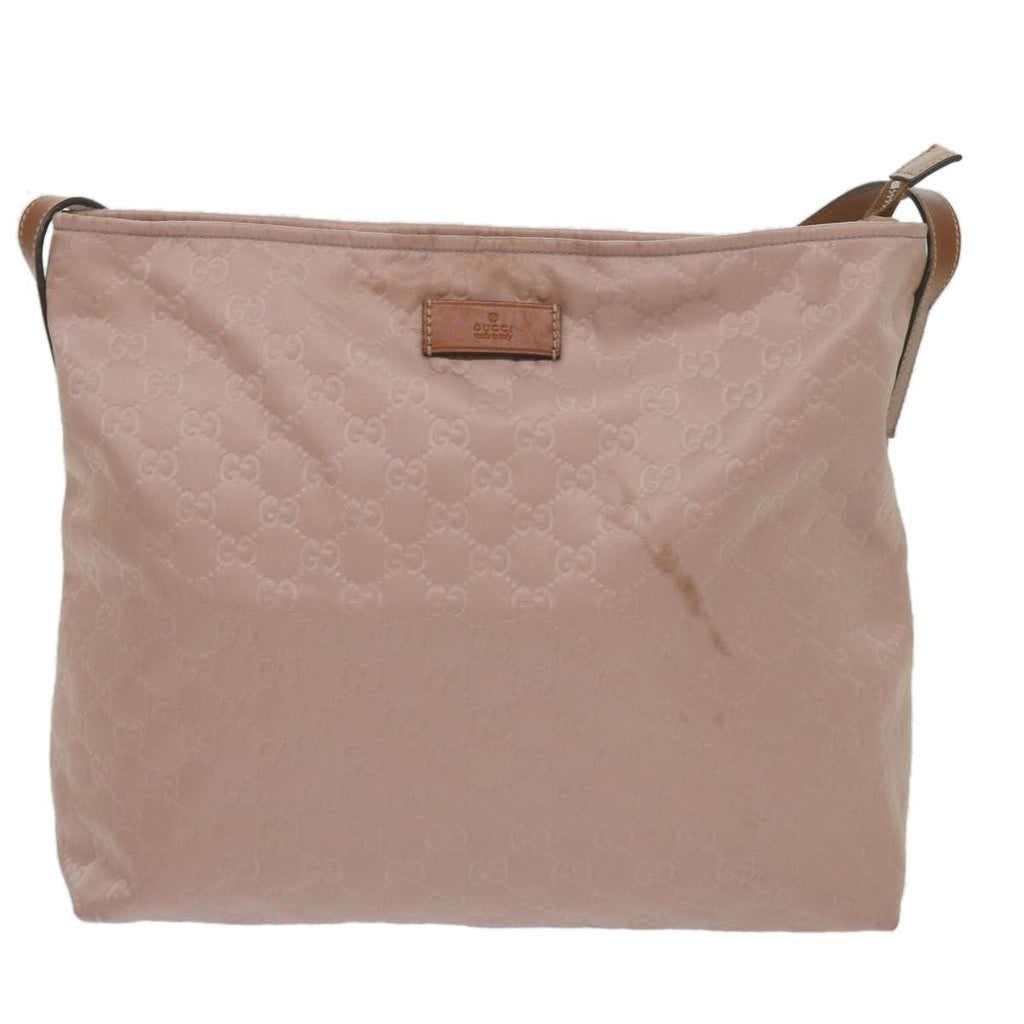 Gucci Gg Canvas Bag Canvas Pink Canvas Shoulder Bag Bag (Pre-Owned)