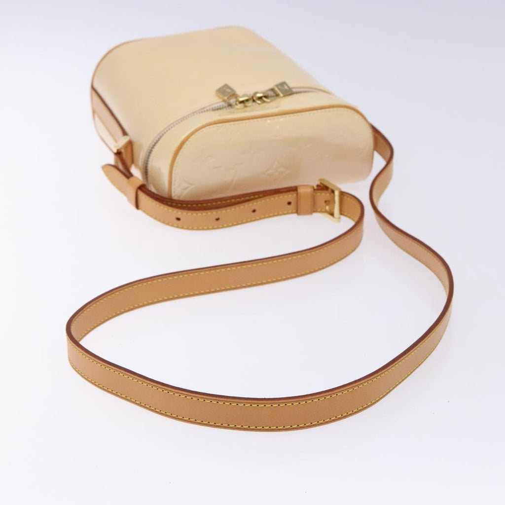 Louis Vuitton Sullivan Handbag Monogram Vernis Beige Patent_Leather Bag