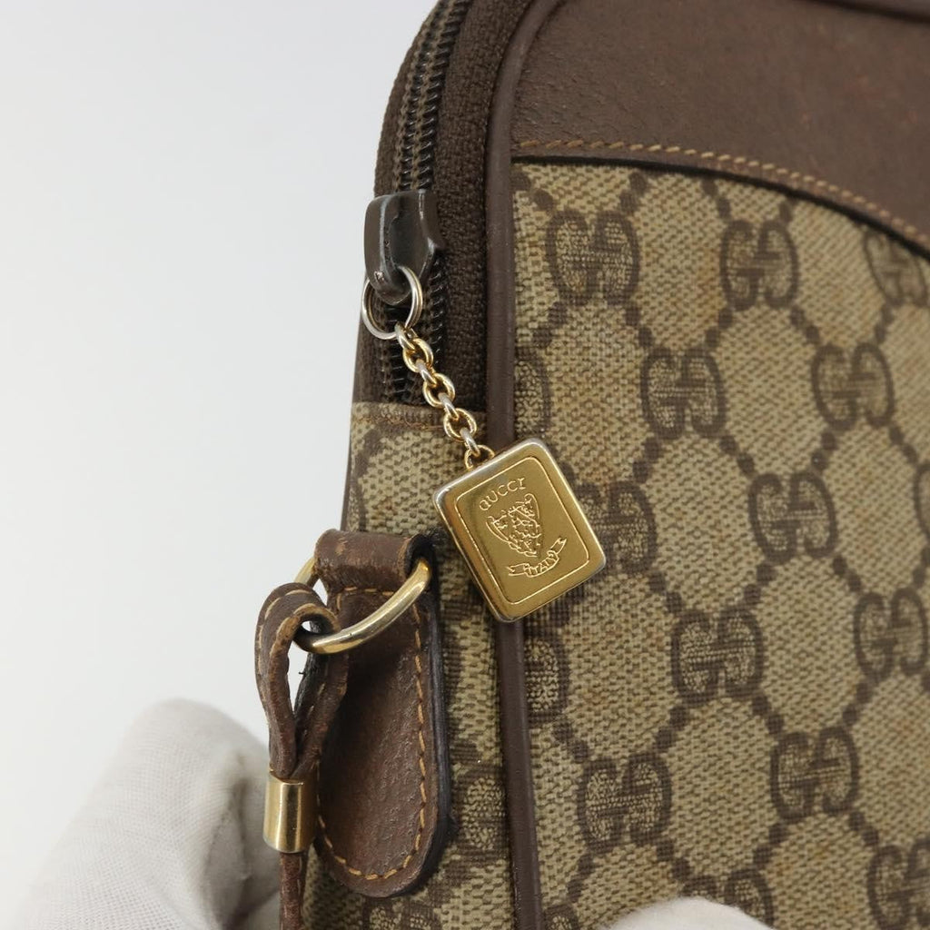 Gucci Gg Supreme Shoulder Bag Canvas Beige Canvas Shoulder Bag Bag (Pre-Owned)