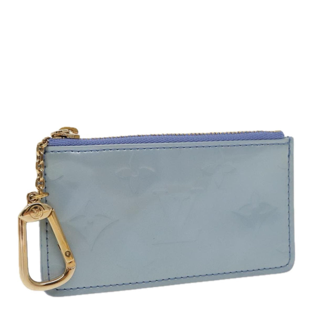Louis Vuitton Pochette Clés Nm Monogram Vernis Patent Leather Purple Patent_Leather Wallets Accessory