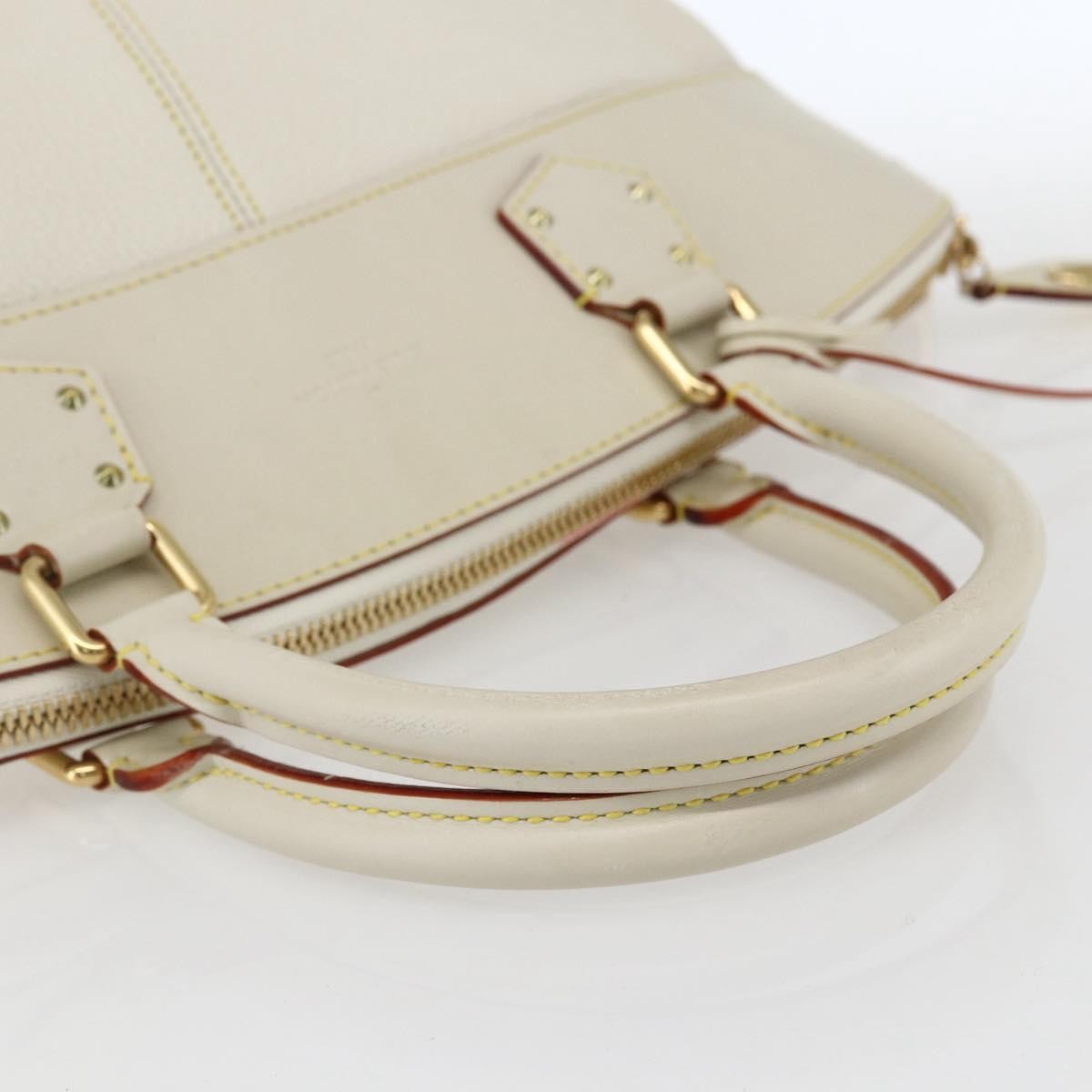 Louis Vuitton Suhali Lockit Handbag Leather White Leather Handbag