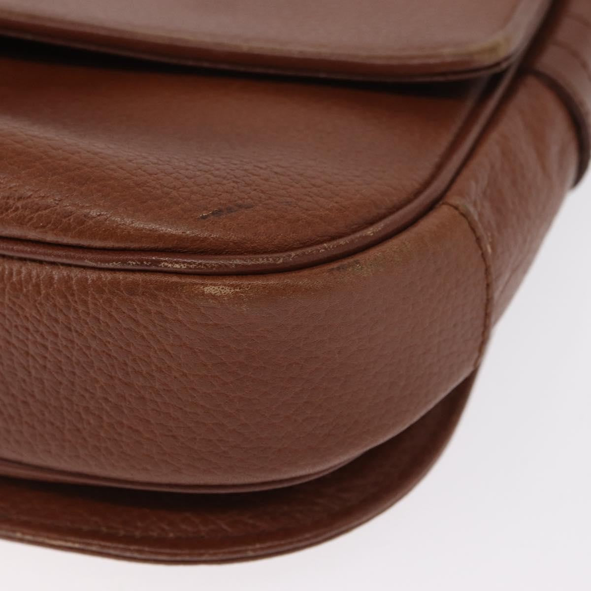 Burberry Vintage Shoulder Bag Leather Brown Leather Shoulder Bag
