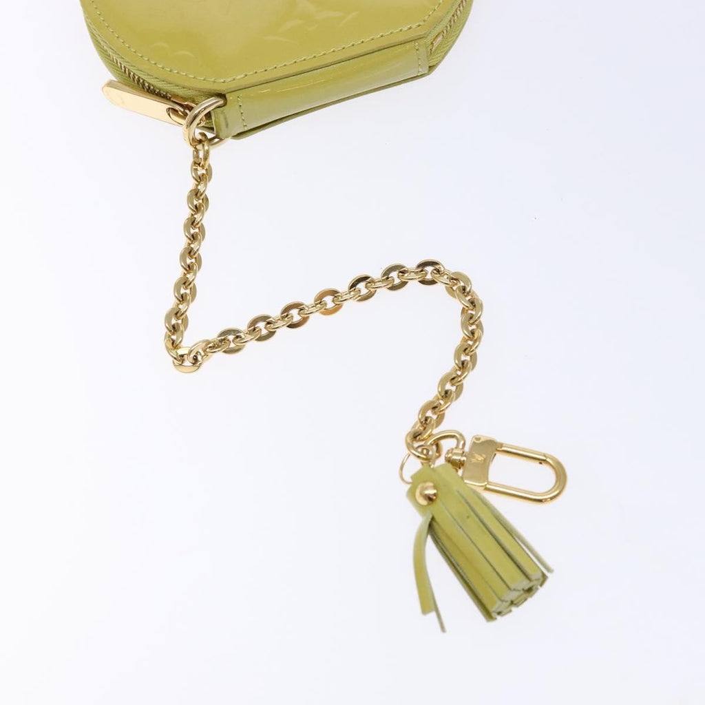 Louis Vuitton Boite Chapeau Coin Purse Monogram Vernis Beige Patent_Leather Wallets Accessory