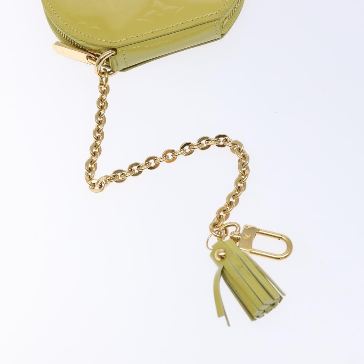 Louis Vuitton Boite Chapeau Coin Purse Monogram Vernis Beige Patent_Leather Wallets Accessory