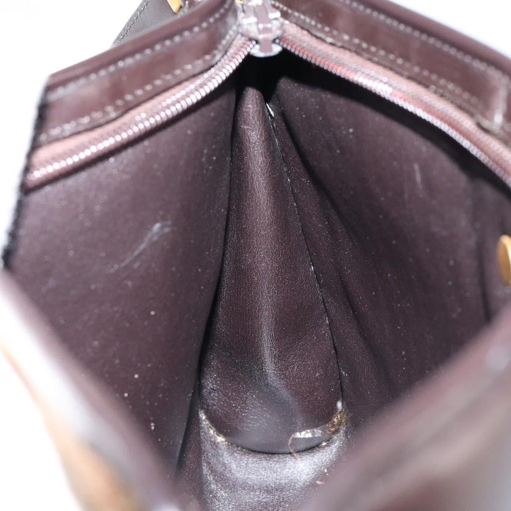 Christian Dior Vintage Trotter Shoulder Bag Canvas Brown Canvas Bag (Pre-Owned)