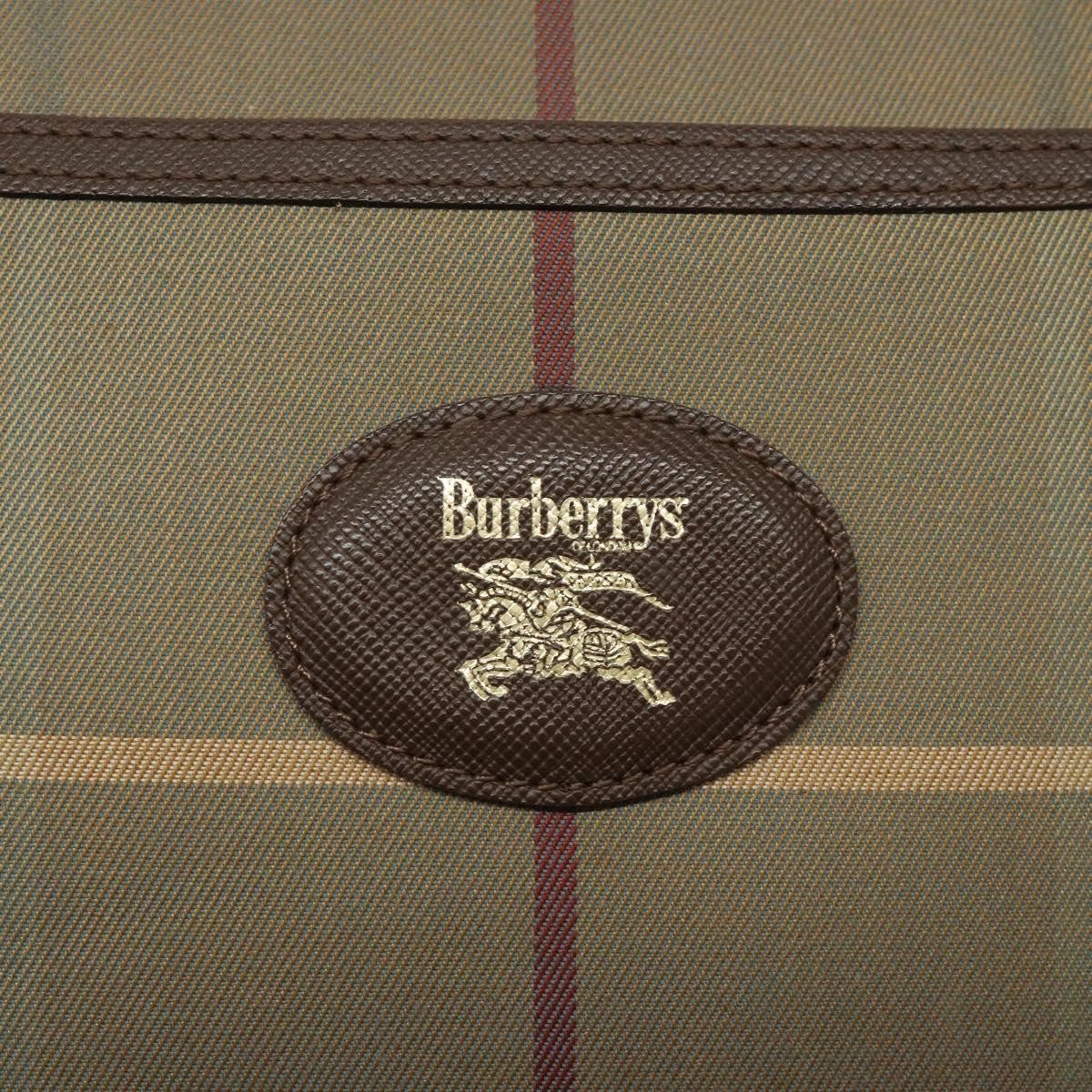 Burberry Nova Check Shoulder Bag Canvas And Leather Beige Canvas Shoulder Bag