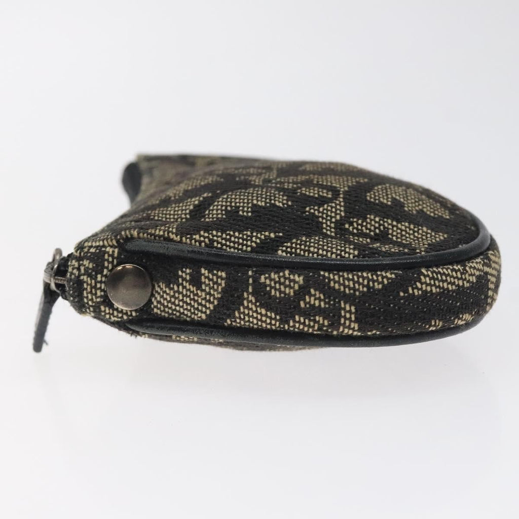 Christian Dior Saddle Coin Purse Trotter Canvas Black Canvas Wallets Accessory (Pre-Owned)
