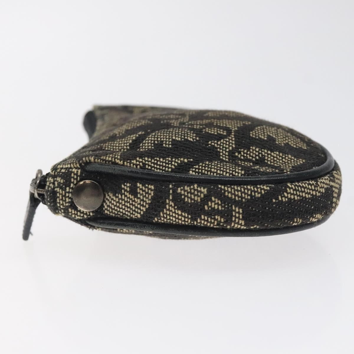 Christian Dior Saddle Coin Purse Trotter Canvas Black Canvas Wallets Accessory (Pre-Owned)