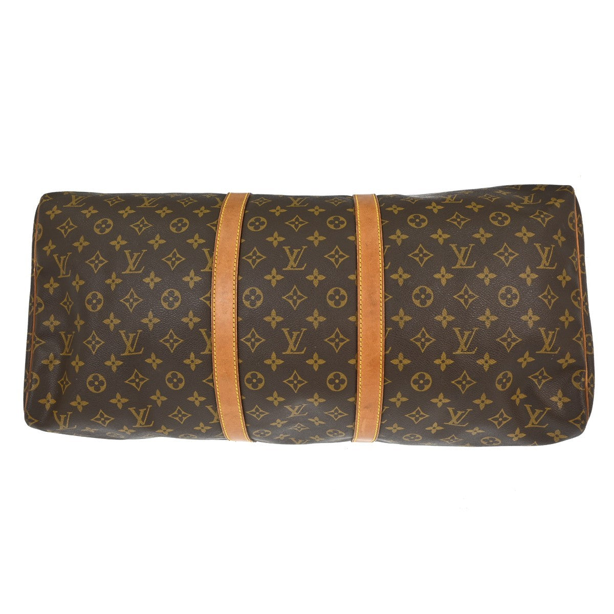 Louis Vuitton Keepall Bag Monogram Canvas Brown Canvas Travel Bag