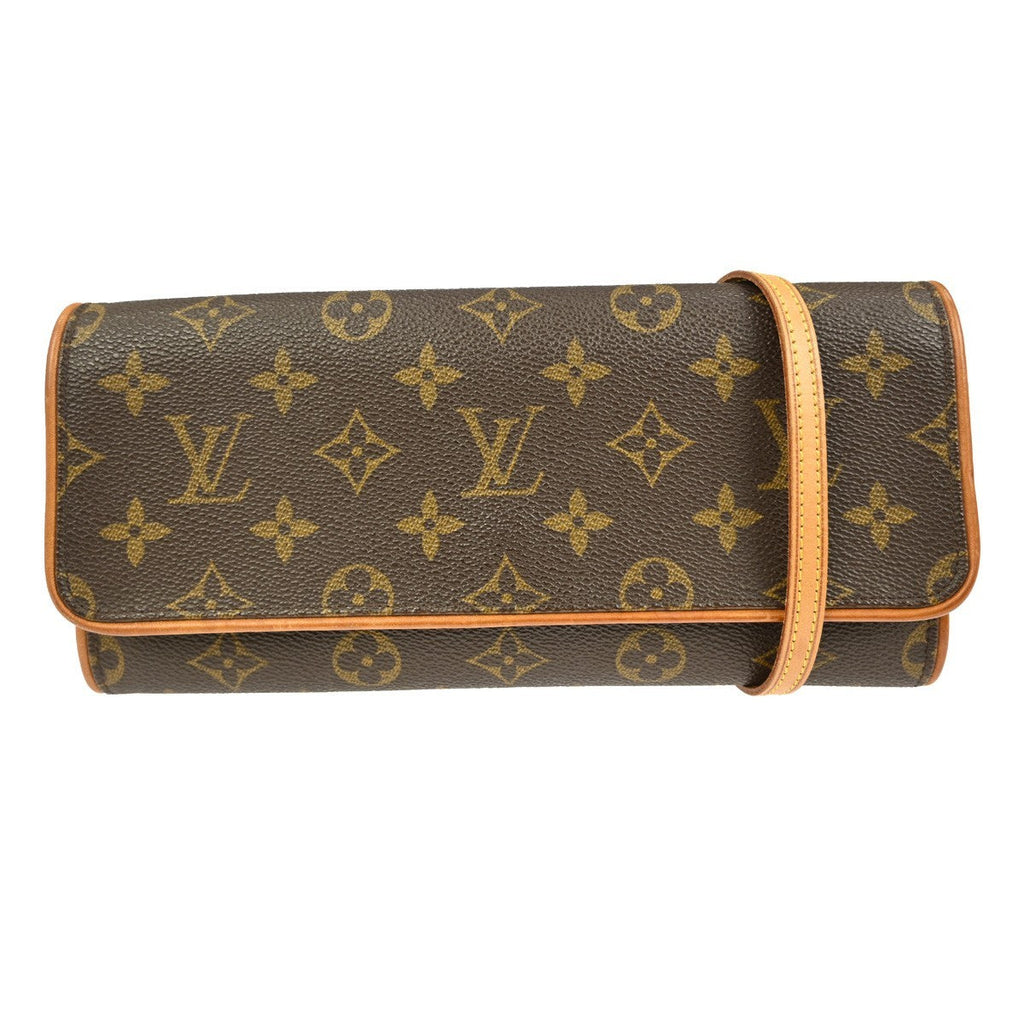 Louis Vuitton Twin Handbag Monogram Canvas Brown Canvas Shoulder Bag