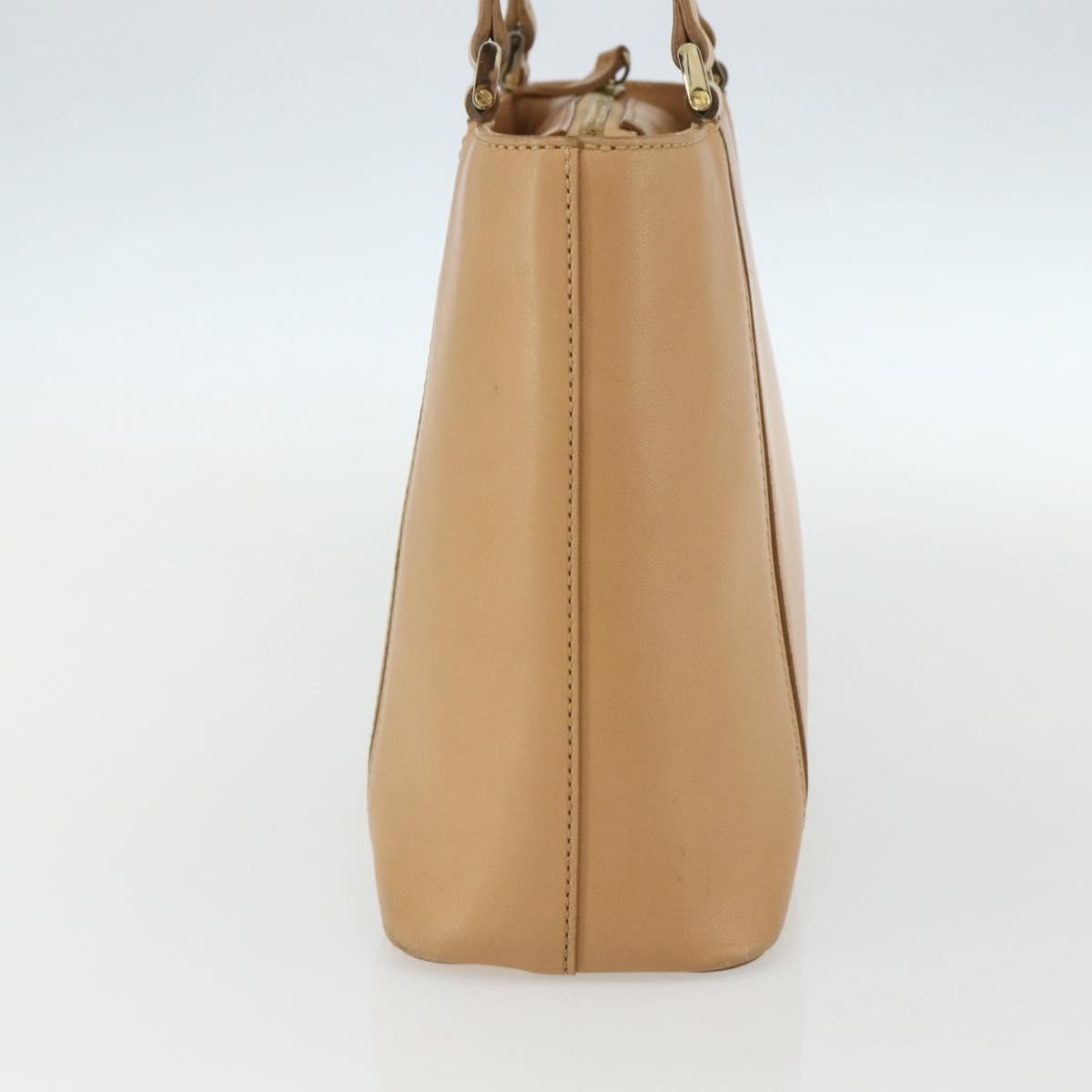 Burberry Vintage Handbag Leather Beige Leather Handbag