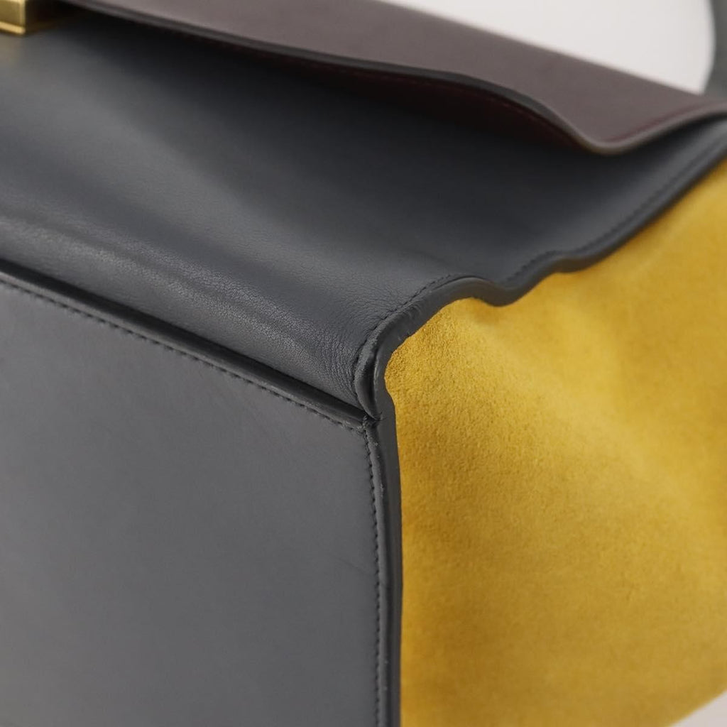 Celine Tricolor Trapeze Bag Leather Multicolour Leather Handbag