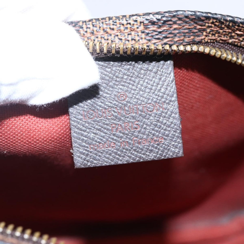 Louis Vuitton Trousse Make Up Bag Damier Canvas Brown Canvas Clutche & Pouche Bag